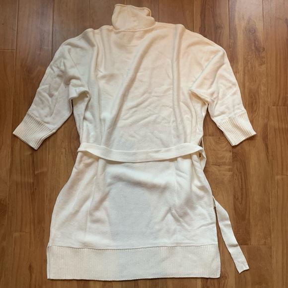 BNWT Cream Belted The Gap Sweater Dress Sz Large - Picture 4 of 4